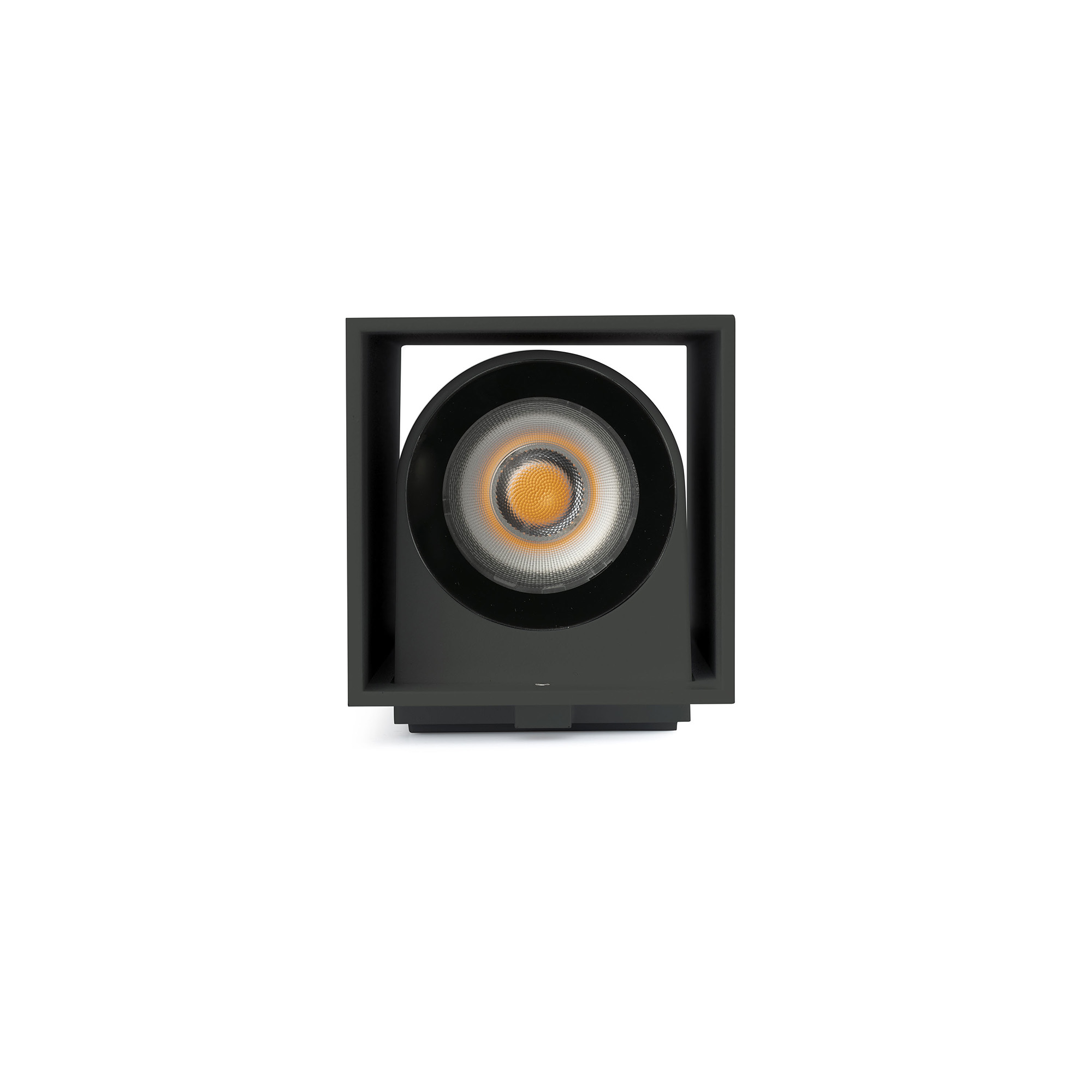 KOV 2L siyah square duvar lambası 3000K 34°/34°