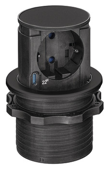 Socket Element, Pop-Up, Lowerable, 230 V - 820.52.741