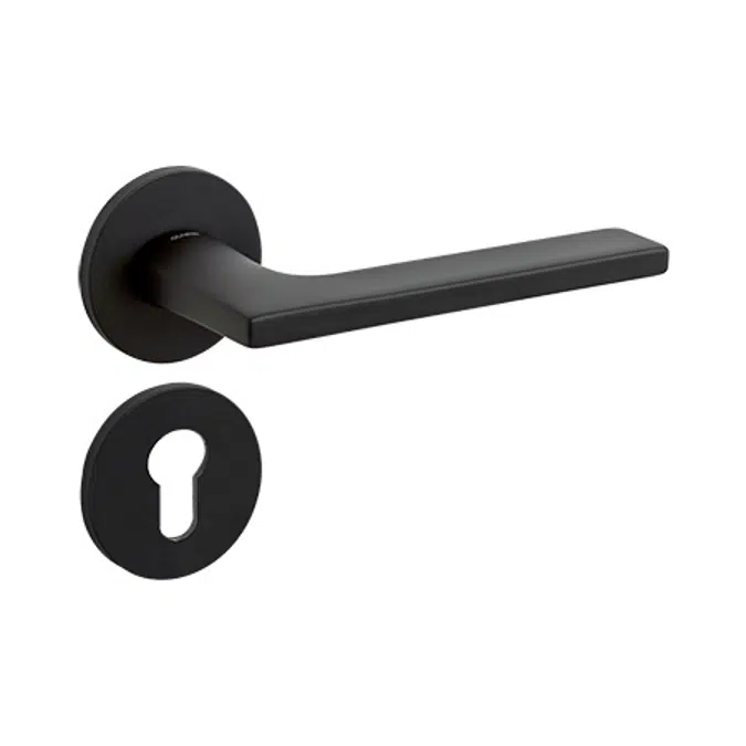 143x57mm BR.SATIN Door Handle Set