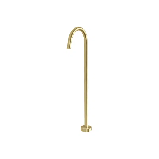 Milli Etch Brushed Gold Floor Mounted Bath Outlet 21873