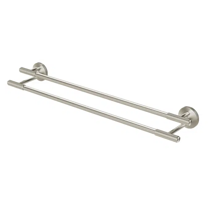 Milli Marq Edit Brushed Nickel Double Towel Rail 600mm 21938