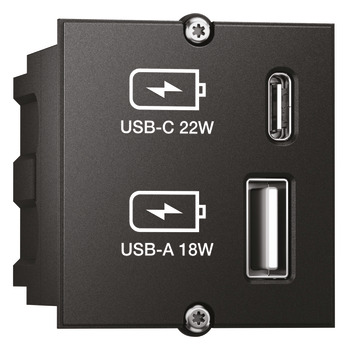 Twin USB charging station, System B - 822.93.015