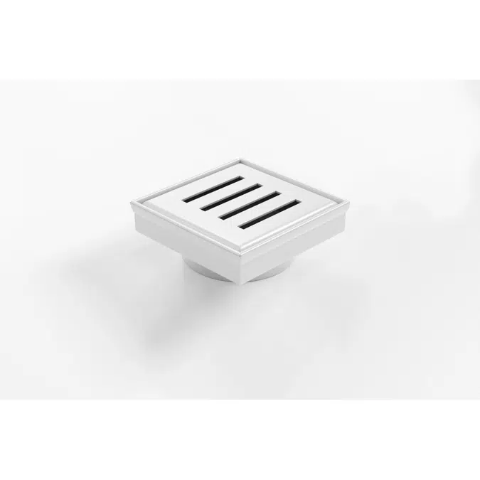 Kado Lux Floor Waste 97mm DN80 Matte White 951021