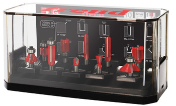 Router Uç Seti, 8 mm mil ile 10 freze ucu - 002.15.252