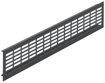 ventilation trims, square, aluminium, with ribbed flanges, slotted - 575.04.417