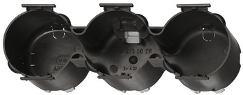 Contact protection box, Module, plastic, black - 820.87.947