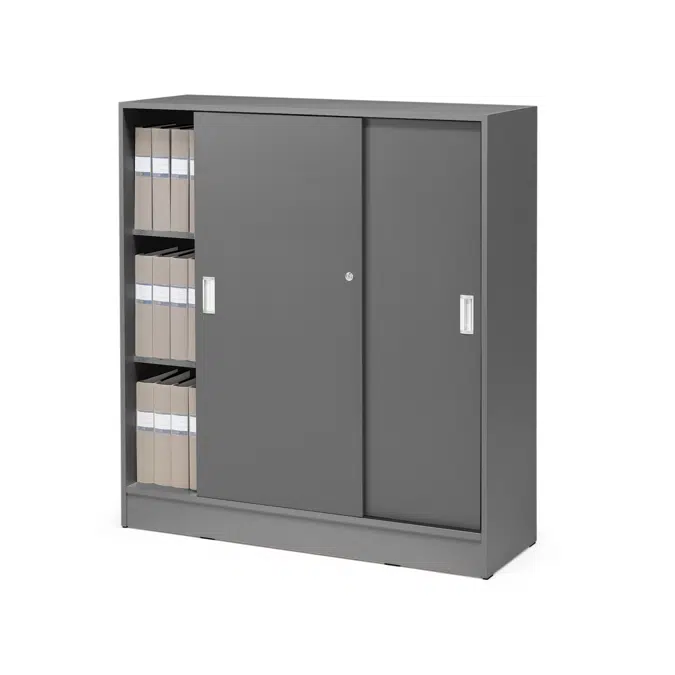 Flexus Office Cabinet with Sliding Doors