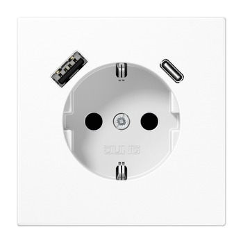 Socket, Jung, with USB-A/USB-C charging station - 820.89.224