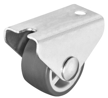 Swivel castor with soft running surface - 661.05.341