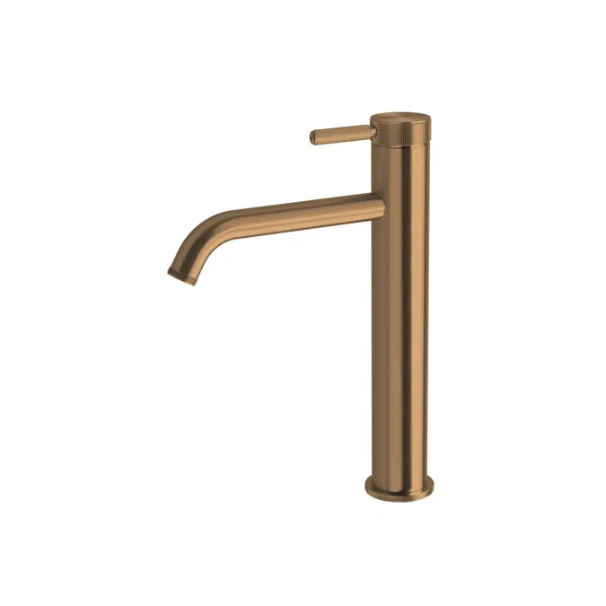 Milli Etch Brushed Bronze Extended Height Basin Mixer Tap 21369
