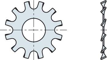 Toothed lock washer, DIN 6797 - 037.50.906