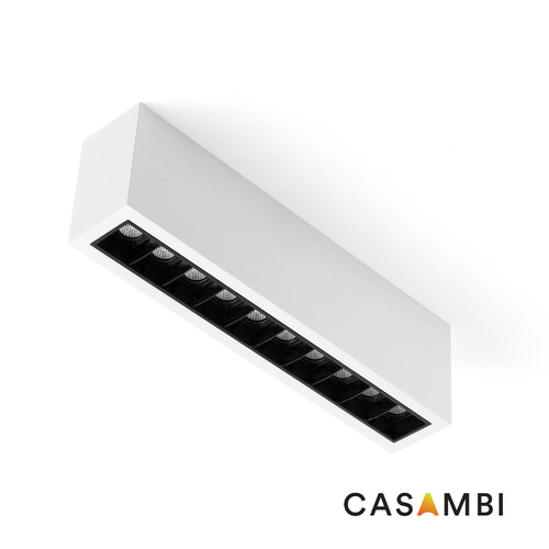 TROOP Surface 10x2W white-black 15° 2700K CRI90 CASAMBI