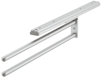 Towel rail, with extension runner, version swivels by 90° - 510.50.925