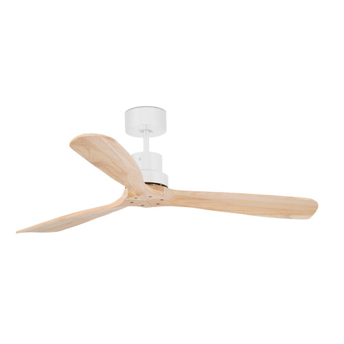 LANTAU L Ceiling fan beyaz/pine 0-10V/1-10V