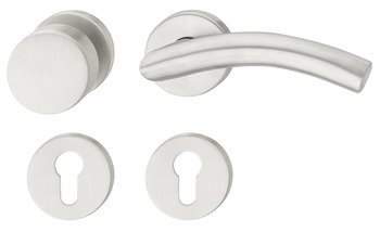 Door handle set, Stainless steel, Startec, PDH3110-E - 903.85.914