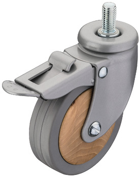 Designer furniture castor with brake - 661.47.311