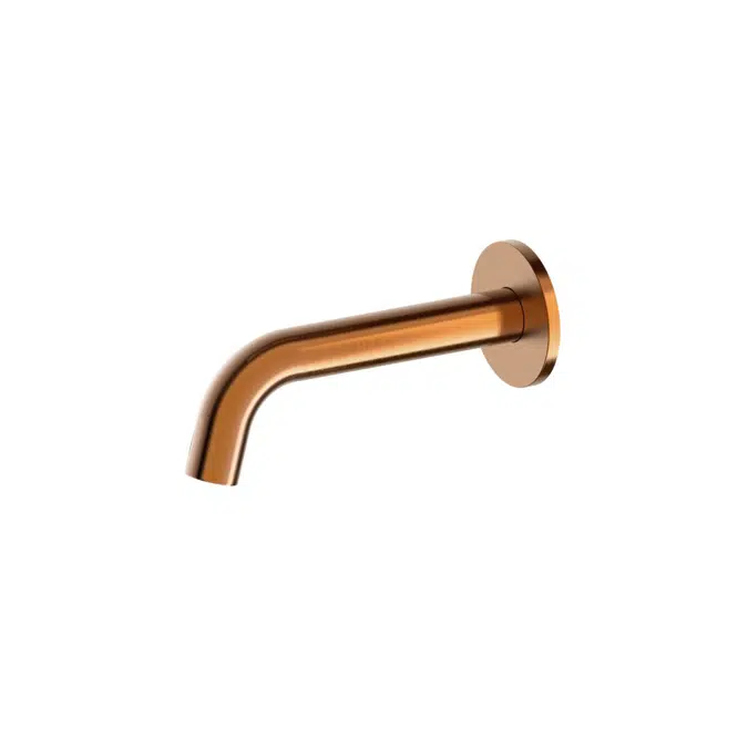 Drift Brushed Bronze Wall Basin/Bath Outlet Curve Spout 160mm 2269203