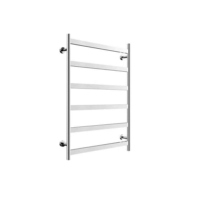 Mizu Stream 800 x 1050mm Brushed Stainless Steel Heated Towel Rail 9509289