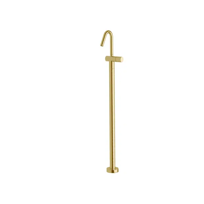 Milli Pure Floor Mounted Bath Mixer Tap PVD Brushed Gold 9512026