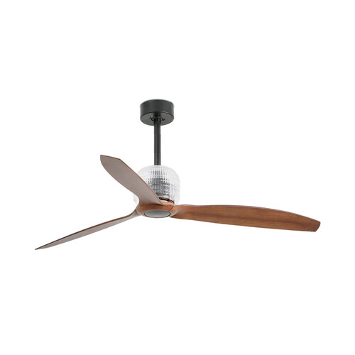 DECO FAN M Black/walnut fan Wall Control black