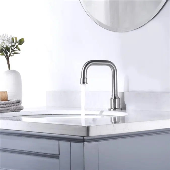 Brushed Nickel Architectural Design Smart Touchless Faucet