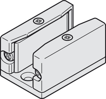 Floor Guide, Hawa, for glass sliding doors, with zero clearance - 941.00.035