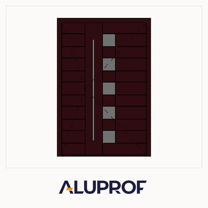 MB-86N SI AP07 Double Panel Door (Inward/Outward Opening)