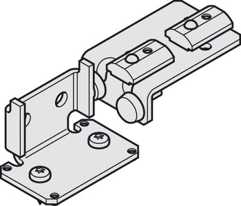 Door stop, steel, for doors without soft and self closing mechanism - 403.55.952