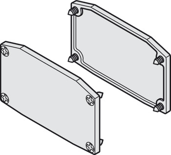 End cap set, forSlido D-Line11, height 33 mm - 941.62.411