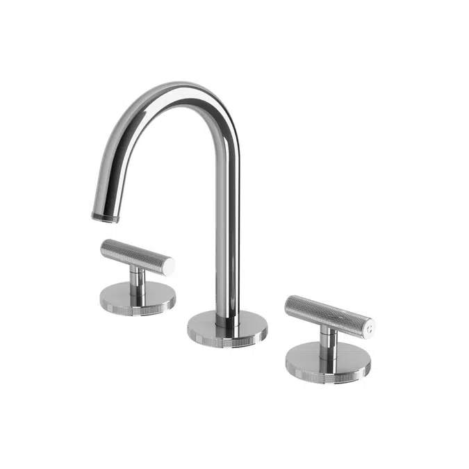 Milli Etch Chrome Basin Tap Set 21822