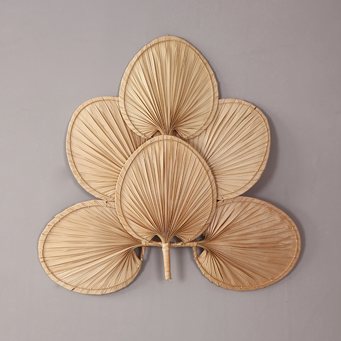 Altılı Tasarım Doğal Palmiye Yaprağı 