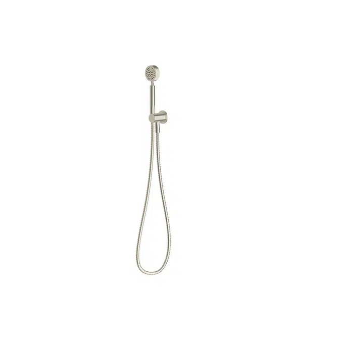Milli Mood Edit Round Hand Shower with Fixed Bracket PVD Brushed Nickel (3 Star) 9511654