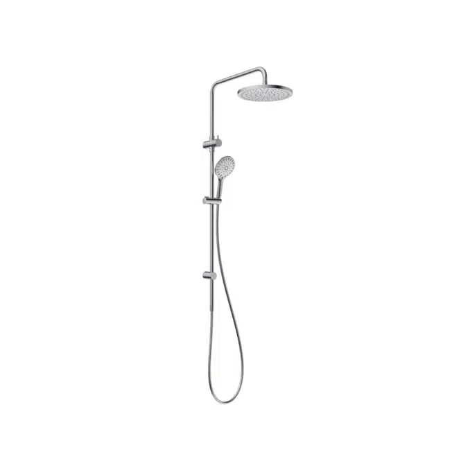 Ona Brushed Nickel Twin Rail Shower 14949