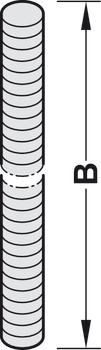 Threaded bolt, For Startec flush bolt - 911.62.017