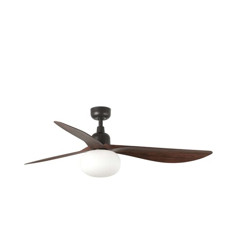 OUTWOOD L Ceiling fan kahverengi/ceviz IP44 E27 0-10V/1-10V