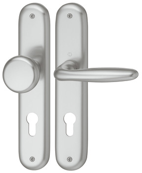 Door handle set, aluminium, Hoppe, Verona 1510/273P - 904.95.401