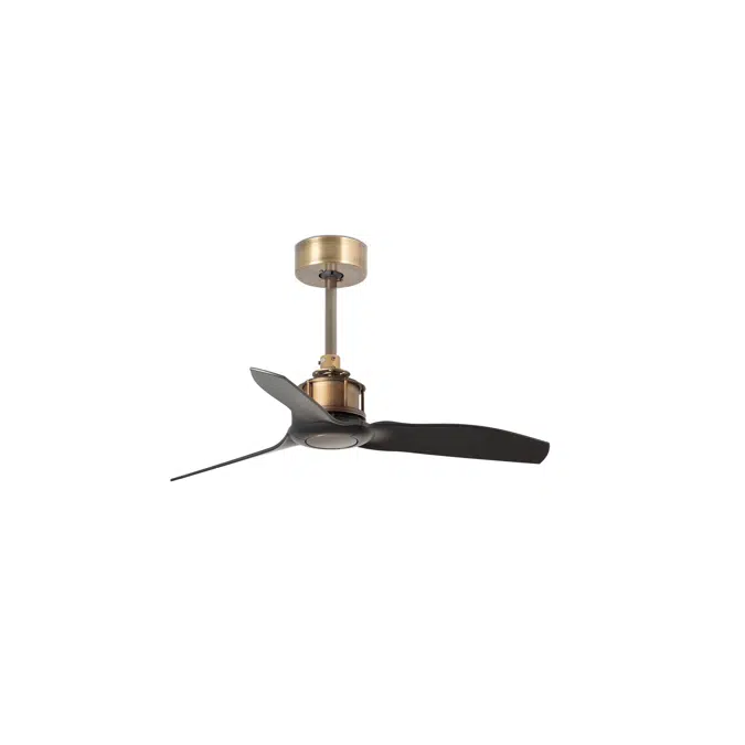 33429WP - JUST FAN S Old Gold/Black Ceiling Fan 81cm SMART