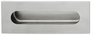 Inset handle, Stainless Steel, Rectangular Outside, Oval InsideDéco - 155.01.496