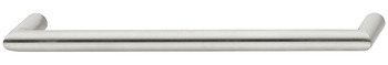 Furniture handle, D handle, stainless steel, round - 115.93.009