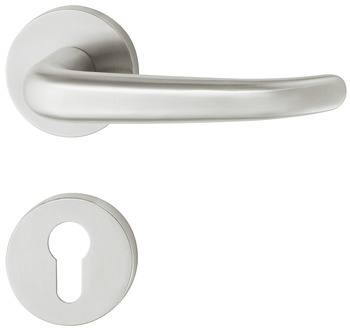 Door handle setStartec model PDH 4104, stainless steel, fire resistant door - 903.92.672