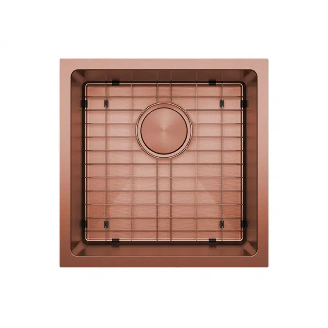 Memo Zenna Single Bowl Sink Stainless Steel Nanoplated Bronze 2402888