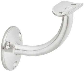 Handrail bracket, with curved support, bar railing system - 812.05.661