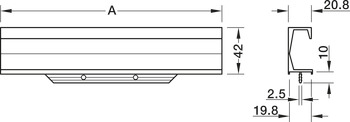 Handle Profile, Aluminium - 101.20.889