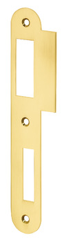 Flanged striking plate, for flush doors, 198 mm, straight - 911.39.034