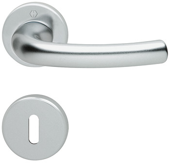 Door handle set, Aluminium, Hoppe, Tokyo 1710/42KV/42KVS - 905.81.201