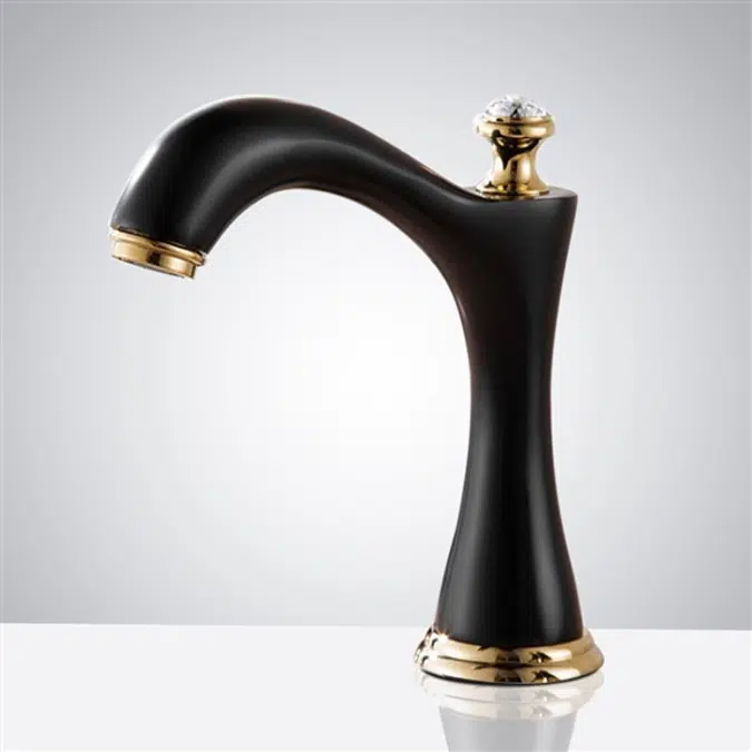 Matte Black Widespread Touchless Basin Faucet