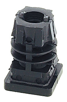 Furniture glide, for press fitting/plug fitting into square tubes - 652.11.627