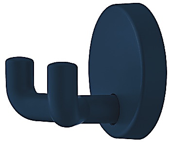Wardrobe hooks, Polyamide, with 2 hooks, round rose - 842.62.050