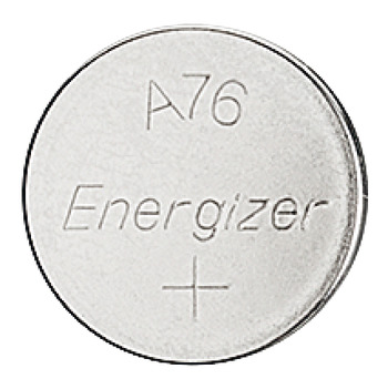 Button cell battery, A76, alkaline manganese, 1.5 V - 002.99.001