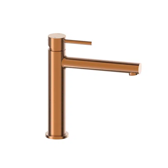 Drift Brushed Bronze Medium Height Straight Spout Basin Mixer Tap 2269192